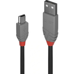 Lindy USB 2.0 Cable USB-A male - mini USB-B male 2m (36723)