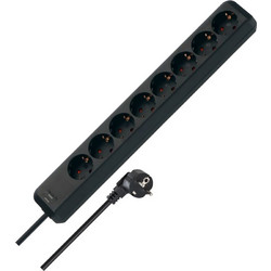 Brennenstuhl Eco-Line πολύπριζο 8 θέσεων μαύρο 5 m H05VV-F 3G1.5