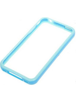 Stylish Protective Bumper Frame Case for iPhone 4 - Γαλάζιο (ΟΕΜ)