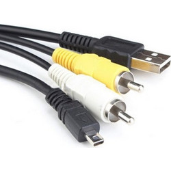 USB+AV Cable για Nikon Fuji Konica Pentax Panasonic Olympus Sony Sanyo (OEM)