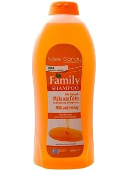 Miss Sandy Family Μέλι & Γάλα Σαμπουάν 1000ml
