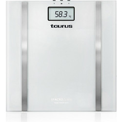 Taurus Ηλεκτρονική Ζυγαριά με Λιπομέτρηση Syncro Glass White