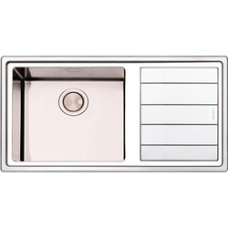 Apell Linear Plus LNP1001 Ένθετος Νεροχύτης Inox Σατινέ Δεξιά 100x50cm