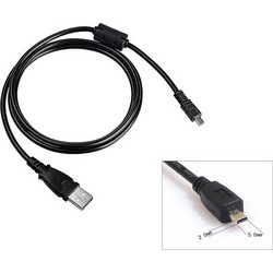 Καλώδιο Δεδομένων USB CB-USB7 για Olympus FE-340 FE-330 FE-290 FE-280 FE-270 FE-250 FE-240 FE-230 FE-220 Fuji FinePix F20 F30 J20 J25 Konica A200 E323 X50 Z10 Z20 Nikon CoolPix 2100 L100 Nikon UC-E6,