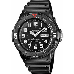 Casio Ανδρικό Ρολόι με Μαύρο Καουτσούκ Λουράκι MRW-200H-1BVEF