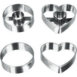 Cut Pat Ανοξείδωτα 4 Σχέδια metaltex - METALTEX - 16-252362
