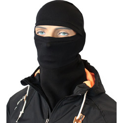 Cosa Full Face Half Balaclava Black