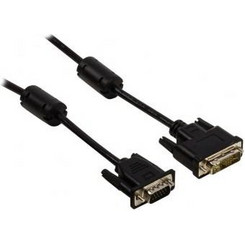 VALUELINE VLCP 32100B 2.00 CABLE VGA HD15 MALE TO DVI-A 12+5pin MALE BLACK VLCP32100B2.00