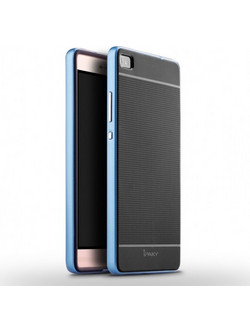Θήκη IPAKY PREMIUM HYBRID για HUAWEI smartphone ASCEND P8 - ΜΠΛΕ