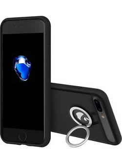Θήκη Backcase για iPhone 7 - Rock M2 Ring Holder - Μαύρη