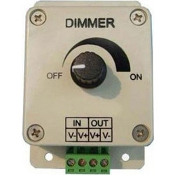LED DIMMER ΧΕΙΡΟΚΙΝΗΤΟ 96W ΣΤΑ 12V - 24V DC ΓΙΑ ΜΟΝΟΧΡΩΜΗ ΤΑΙΝΙΑ LED