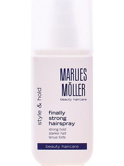 Marlies Moller Finally Strong Λακ Μαλλιών για Λάμψη Δυνατό Κράτημα 125ml