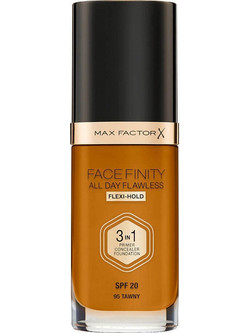 Max Factor Facefinity All Day Flawless 3 In 1 95 Tawny Liquid Foundation 30ml