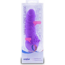 Seven Creations Mini Silicone Classic Soft Ρεαλιστικός Δονητής 15cm Μωβ