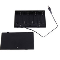 12V 8xAA Battery Holder Box With Switch and DC connector