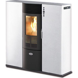 Kalor Quadra Mod 10C White Σόμπα Pellet Αερόθερμη 10kW