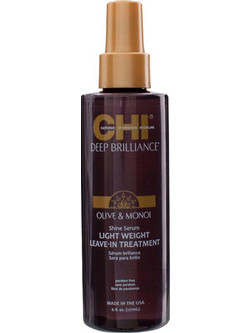 Chi Deep Brilliance Olive & Monoi Light Weight Leave In Treatment Serum Μαλλιών 177ml