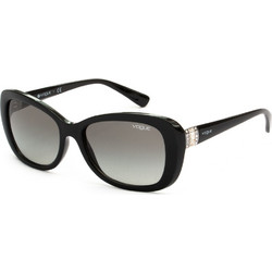 Vogue VO2943SB W44/11 Γυναικεία Γυαλιά Ηλίου Πεταλούδα Κοκάλινα Μαύρα με Μαύρο Degradee Φακό