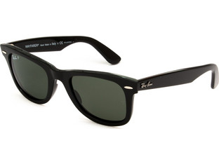 Ray-Ban RB2140 901/58 Γυαλιά Ηλίου Τετράγωνα Κοκάλινα Μαύρα με Μαύρο Polarized Φακό