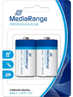 MediaRange Premium Alkaline C 2τμχ