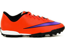 Nike Jr. Mercurial Vortex II TF 651644-650 Παιδικά Ποδοσφαιρικά Παπούτσια με Σχάρα Κόκκινα
