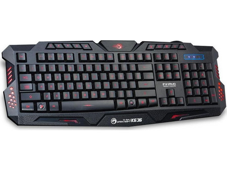 Marvo K636 Gaming Πληκτρολόγιο RGB Black