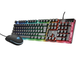 Trust Azor GXT 838 Σετ Gaming Πληκτρολόγιο RGB Black