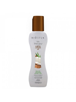 Biosilk Silk Therapy Organic Coconut Leave In Κρέμα Μαλλιών για Επανόρθωση & Φριζάρισμα 67ml