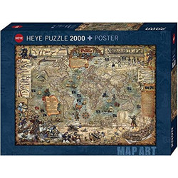 Puzzle Heye Puzzle World Πειρατικός Χάρτης 2000 Κομμάτια