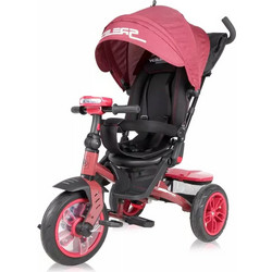 Lorelli Speedy New Τρίκυκλο Ποδήλατο με Σκίαστρο Χειρολαβή & Air Wheels για 12+ Μηνών Κόκκινο Μαύρο
