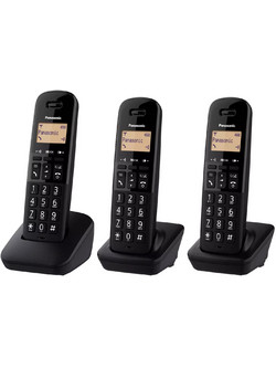 Panasonic KX-TGB613JTB Ασύρματο Τηλέφωνο Σετ Trio Μαύρο
