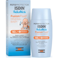 Isdin Pediatrics Fusion Fluid Mineral Baby Παιδική & Βρεφική Αντηλιακή Κρέμα Προσώπου & Σώματος SPF50+ 50ml