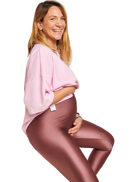 PCP Jacqueline Shiny Maternity Κολάν Εγκυμοσύνης Plum