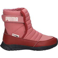 Puma Nieve Παιδικά Μποτάκια Χιονιού Κόκκινα με Σκρατς και Γούνα 380745-04