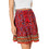 Superdry Ovin Vintage Embellished Μίνι Φούστα Υφασμάτινη Ψηλόμεση Πλισέ Κόκκινη W7210193A