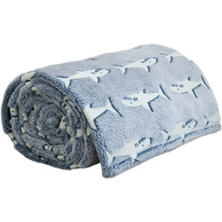 Kocoon Sharky Κουβέρτα Αγκαλιάς Fleece 80x110 Μπλε