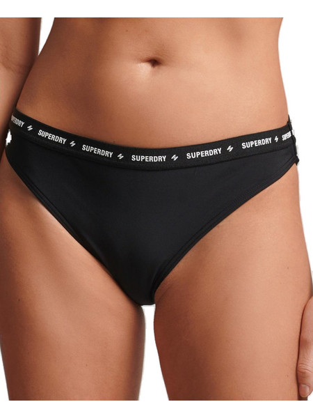 Superdry Code Bikini Slip Μαύρο W3010297A-02A