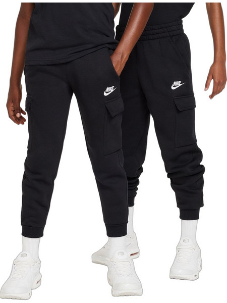 Nike K Nsw Club Flc Crgo Παιδικό Παντελόνι Φόρμας Μαύρο FD3012-010