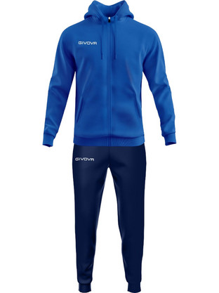 Givova King Ανδρικό Σετ Φόρμας με Λάστιχο Navy Μπλε Royal Blue TT014-0204