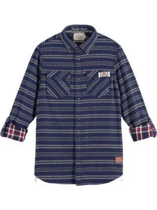Scotch & Soda Ανδρικό Πουκάμισο Μακρυμάνικο 174530-5233 Blue