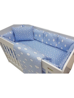 Beboulino Σετ Κούνιας 60x120cm Night Blue 5τμχ