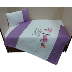 Beboulino Jungle Σετ Κούνιας White/Purple 4τμχ
