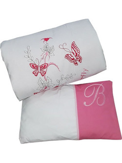 Beboulino Butterfly Σετ Κούνιας Pink 3τμχ