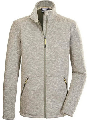 Killtec KΟW 7 Ανδρική Ζακέτα Fleece με Φερμουάρ Γκρι 39682-756