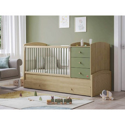 Cilek Loof Baby Πολυμορφική Κούνια για Στρώμα 80x130cm Καφέ L-1015