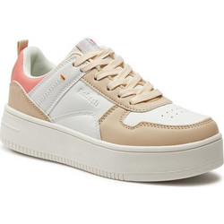 Refresh Γυναικεία Sneakers Flatforms Λευκά Μπεζ 171616