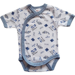 Beboulino Φορμάκι Κοντομάνικo για Αγόρι 801-0861 White/Blue