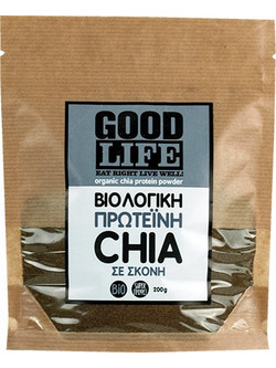 Βιοαγρός Good Life Βιολογική Φυτική Πρωτεΐνη Chia Χωρίς Γλουτένη 200gr