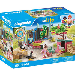 Playmobil My Life Κήπος Εξοχικού Σπιτιού με Κοτέτσι για 4-10 Ετών 71510