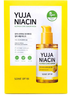 Some By Mi Yuja Niacin 30Days Blemish Care Serum Sheet Μάσκα Προσώπου για Λάμψη 1τμχ